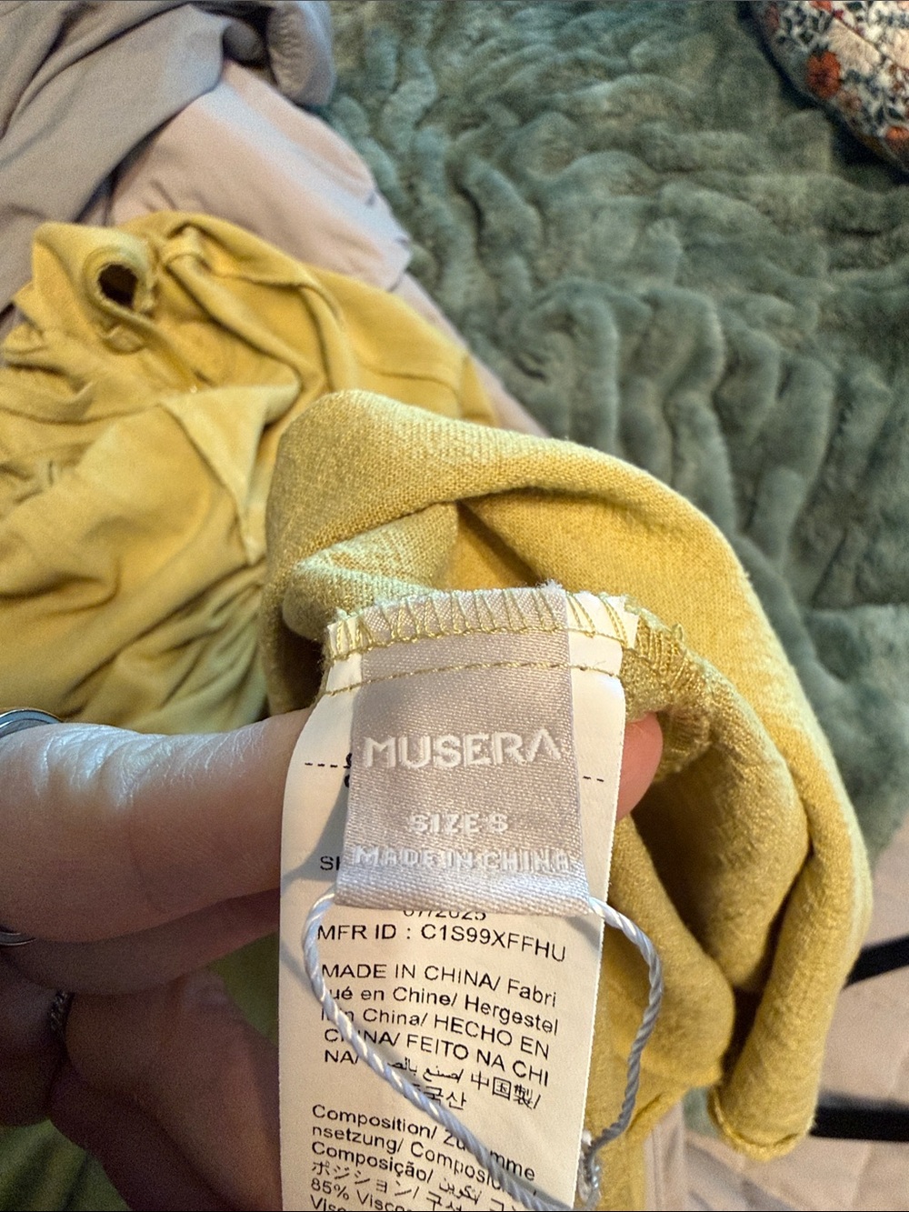 Musera | Green Strapless Pleated Maxi Dress S - Picture 7 of 10